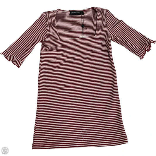 Top Short Sleeve By the fifth label In Red & White, Size: S