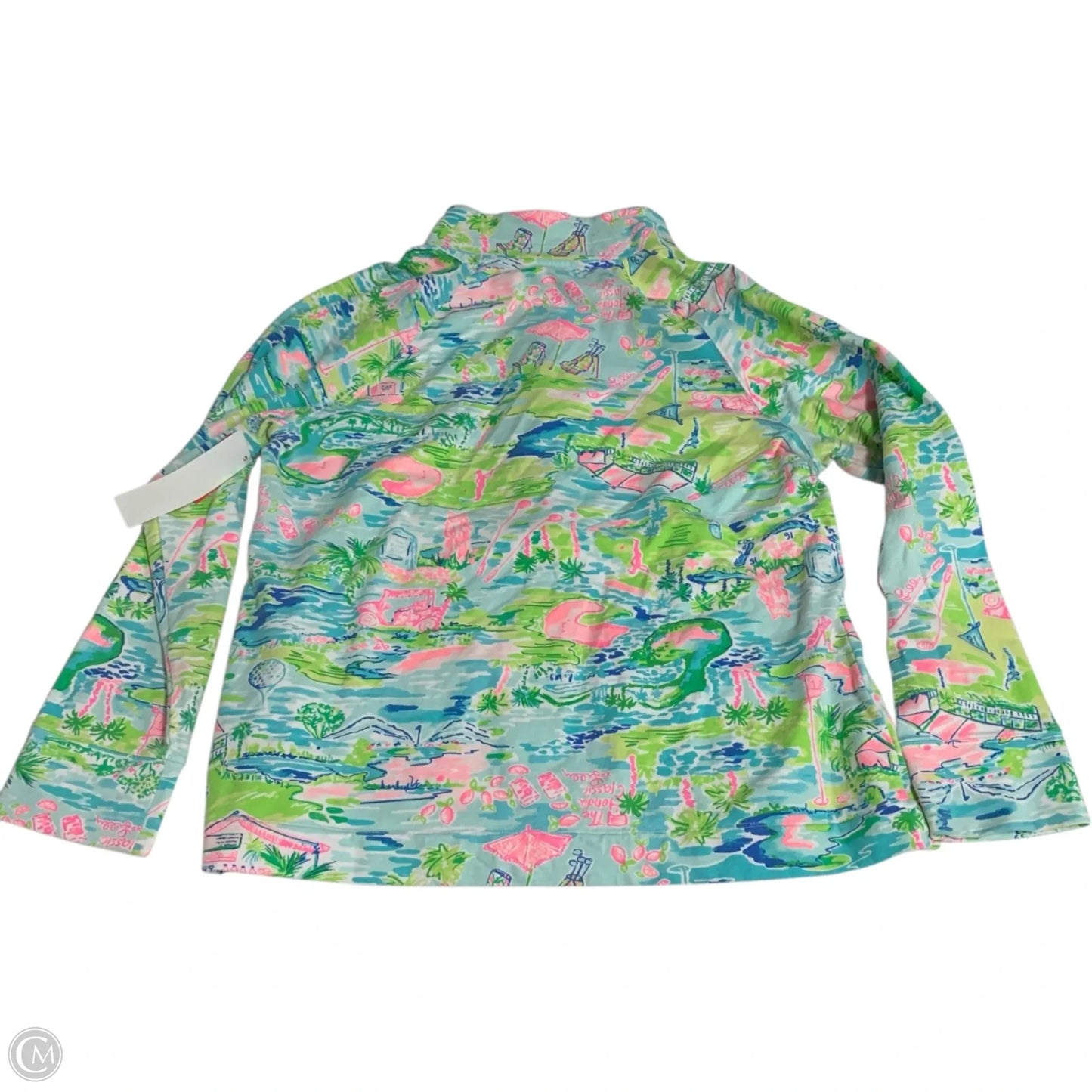 Sweatshirt Designer By Lilly Pulitzer In Blue & Green, Size: Xl