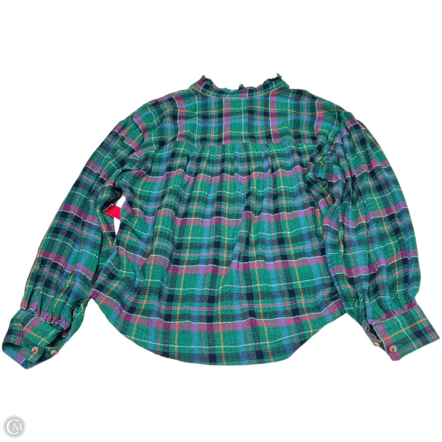 Top Long Sleeve By Pilcro In Plaid Pattern, Size: S