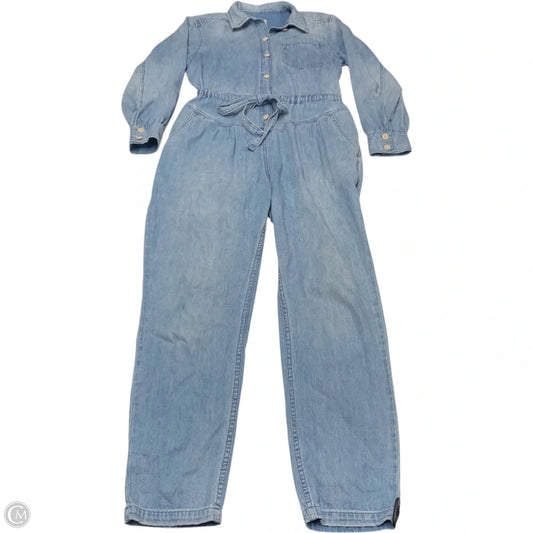 Jumpsuit By Rebecca Taylor In Blue Denim, Size: S