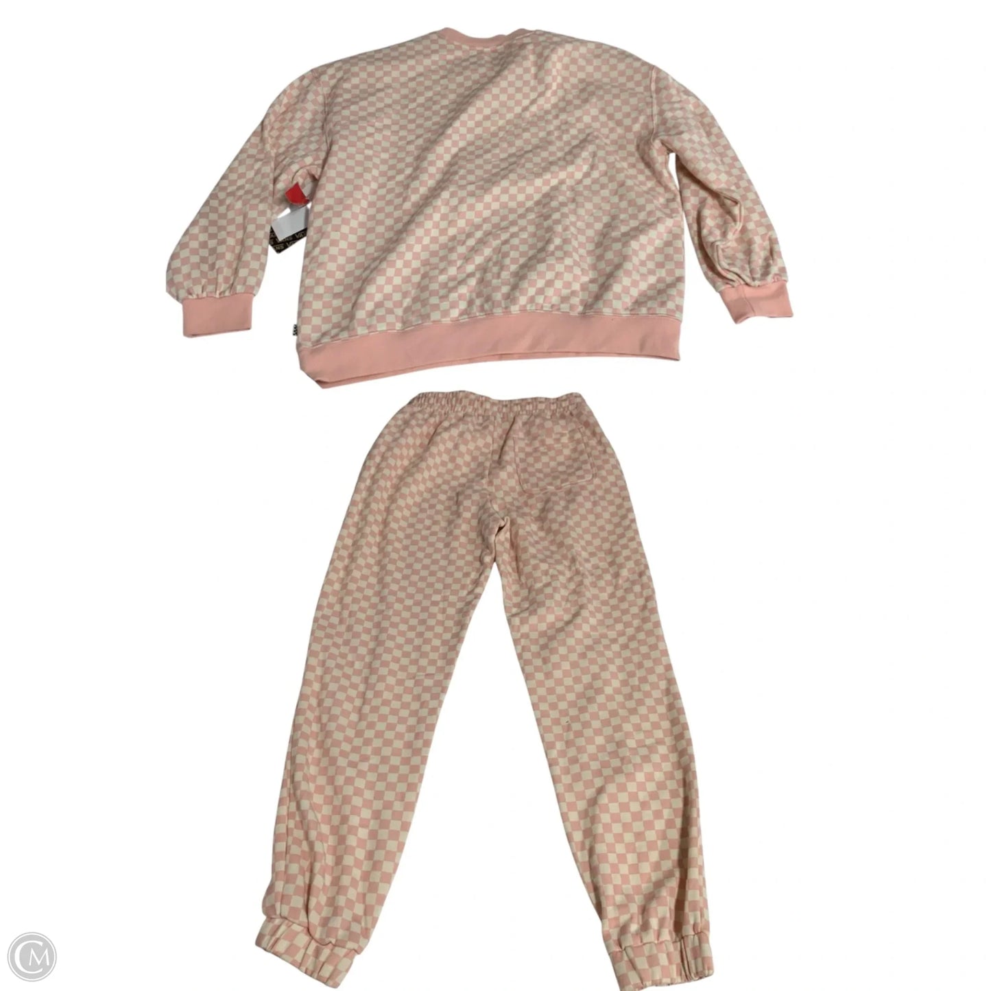 Lounge Set Pants By Vans In Cream & Pink, Size: S
