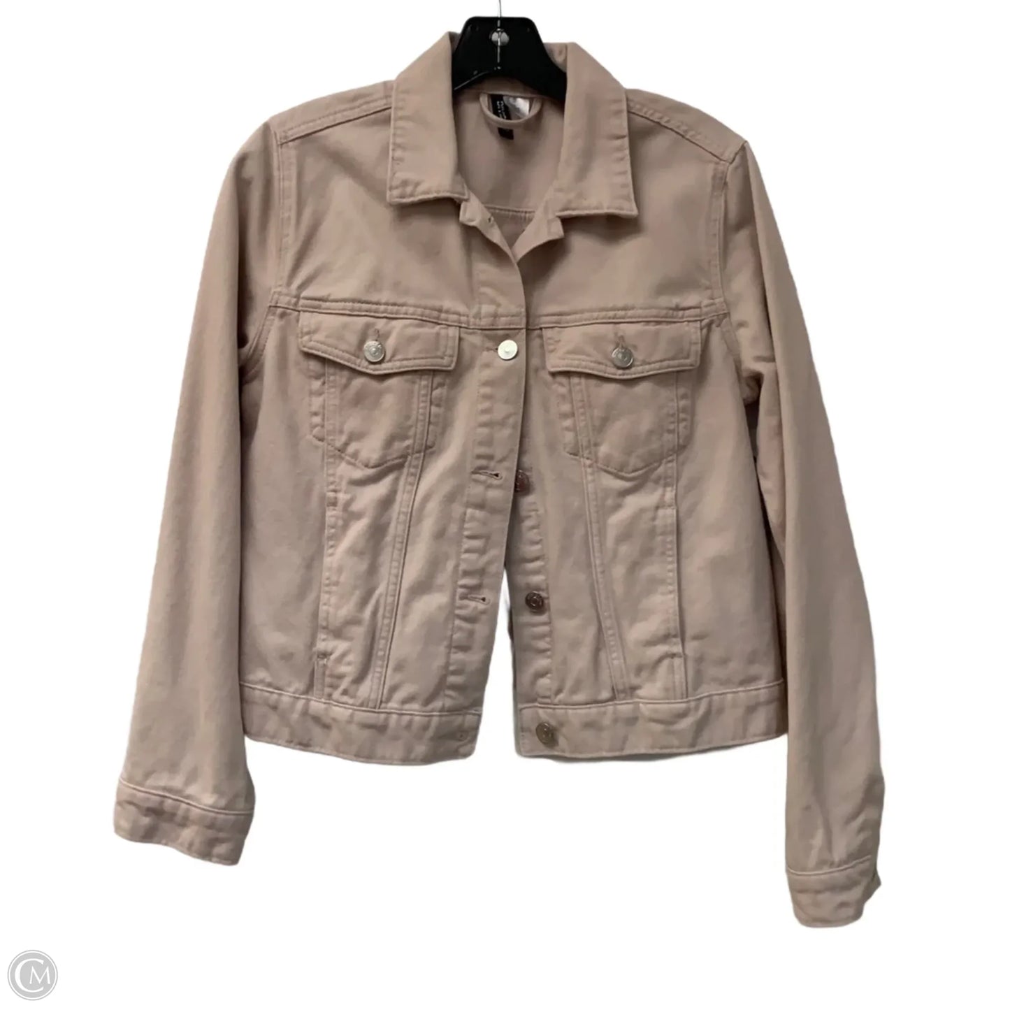 Jacket Denim By Divided In Pink Denim, Size: Xs