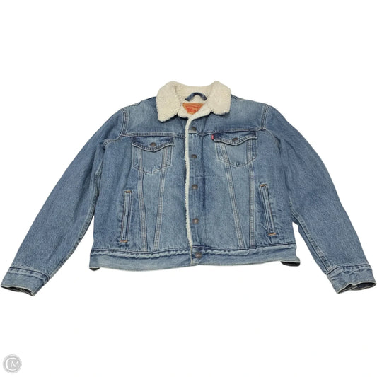 Jacket Denim By Levis In Blue Denim, Size: M