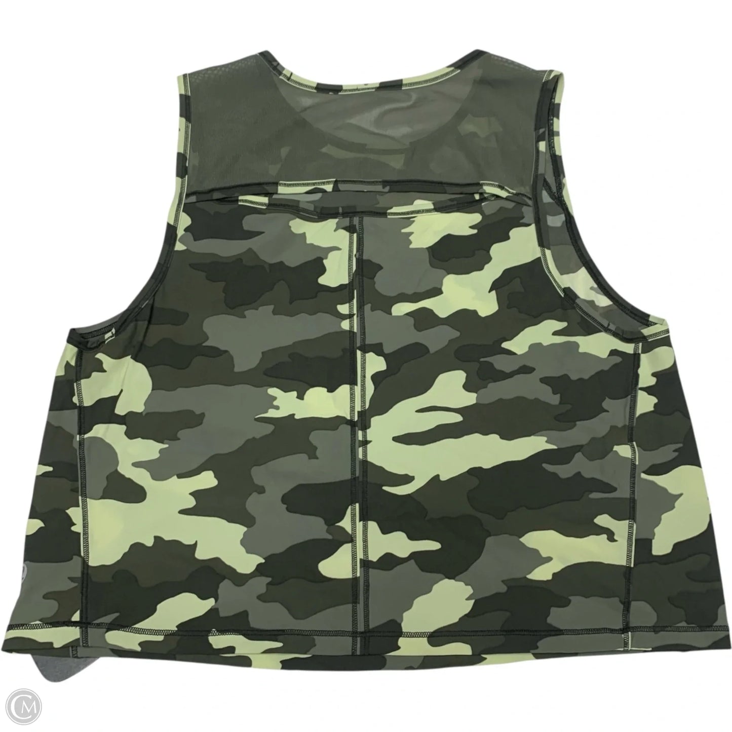 Athletic Tank Top By Lululemon In Camouflage Print, Size: S