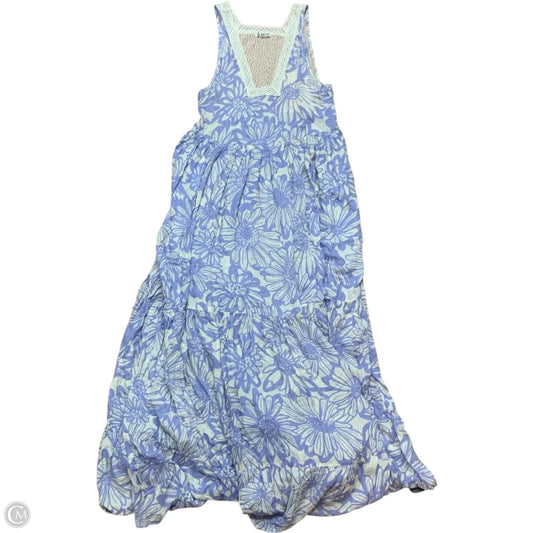 Dress Casual Maxi By Free People In Blue & White, Size: Xs