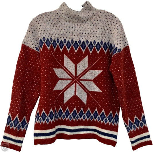 Sweater By Telluride In Blue & Red & White, Size: M