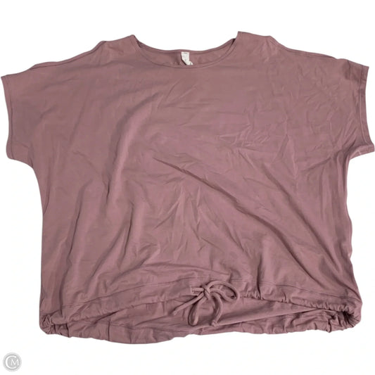 Athletic Top Short Sleeve By Lululemon In Purple, Size: Xs