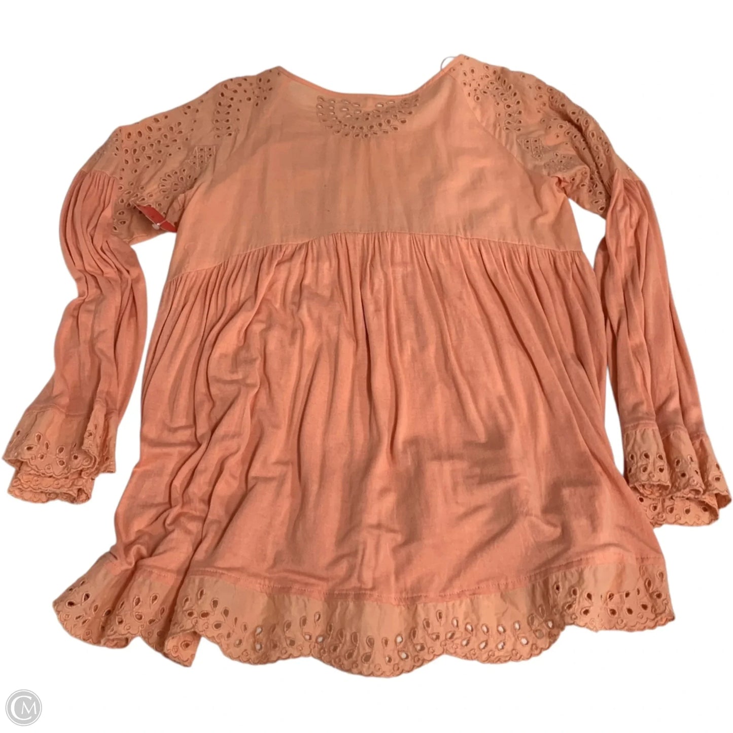 Top Long Sleeve By Free People In Peach, Size: Xs