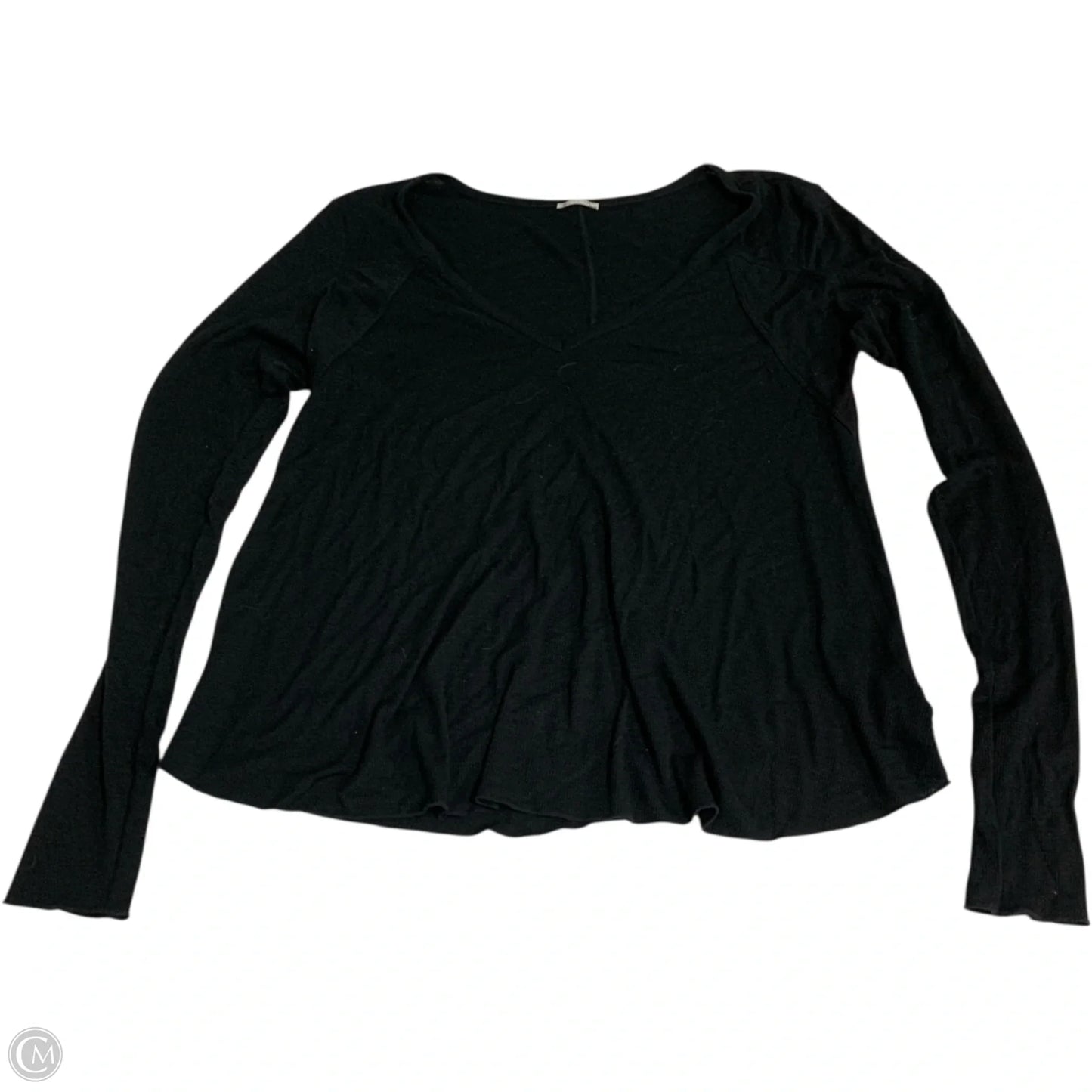 Top Long Sleeve By Free People In Black, Size: L