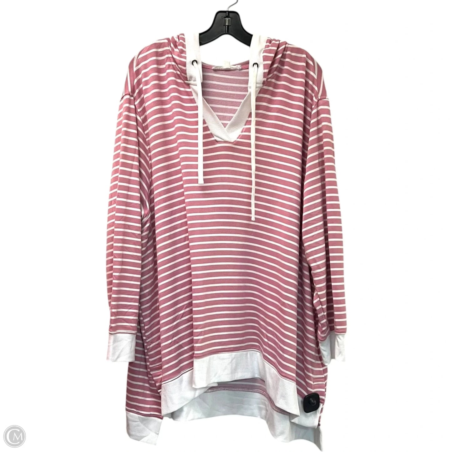 Sweatshirt Hoodie By Jane And Delancey In Pink, Size: 3x