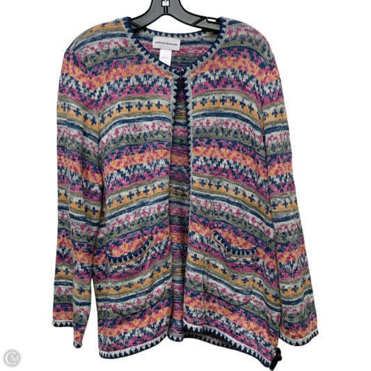 Sweater Cardigan By Alfred Dunner In Multi-colored, Size: L