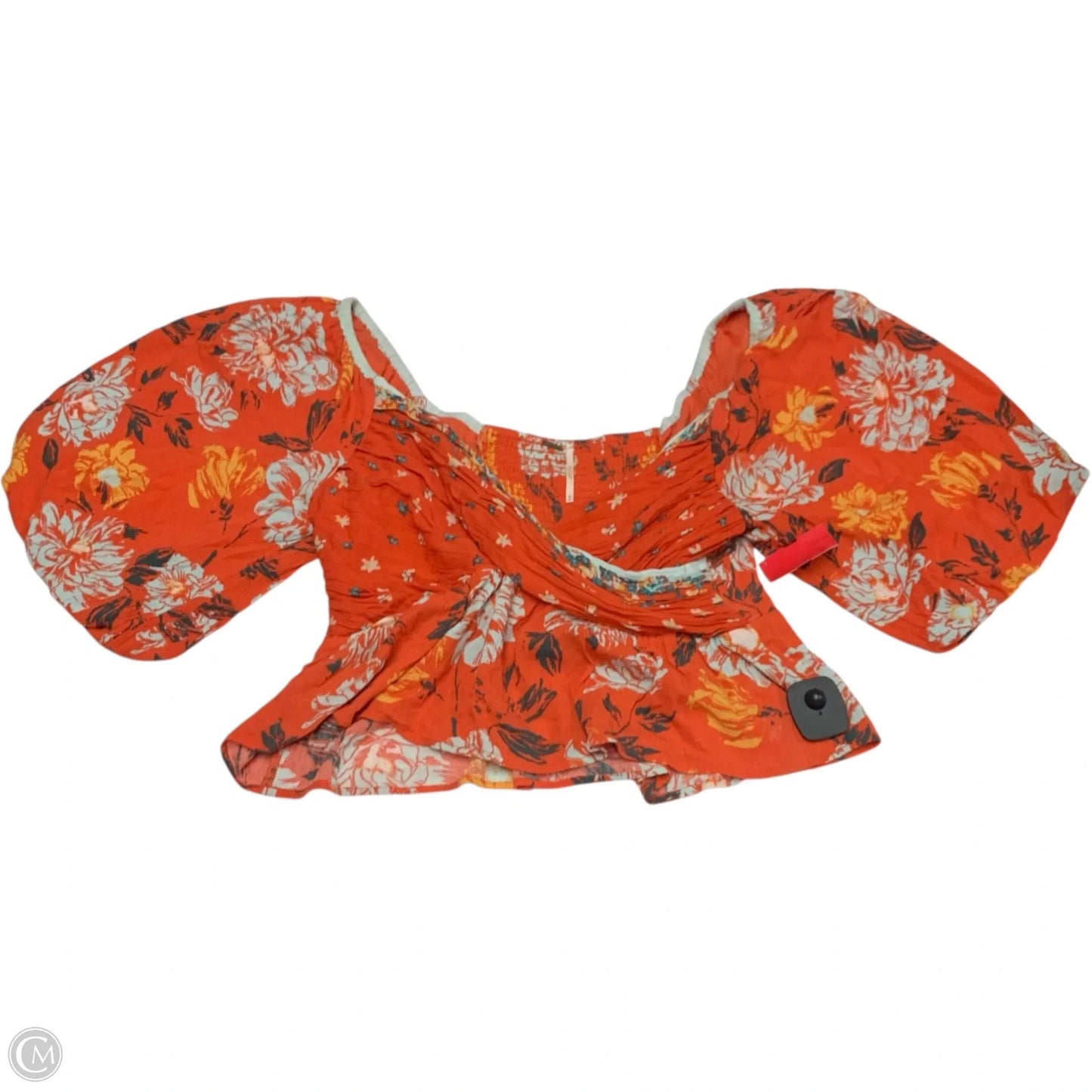 Top Short Sleeve By Free People In Orange, Size: M