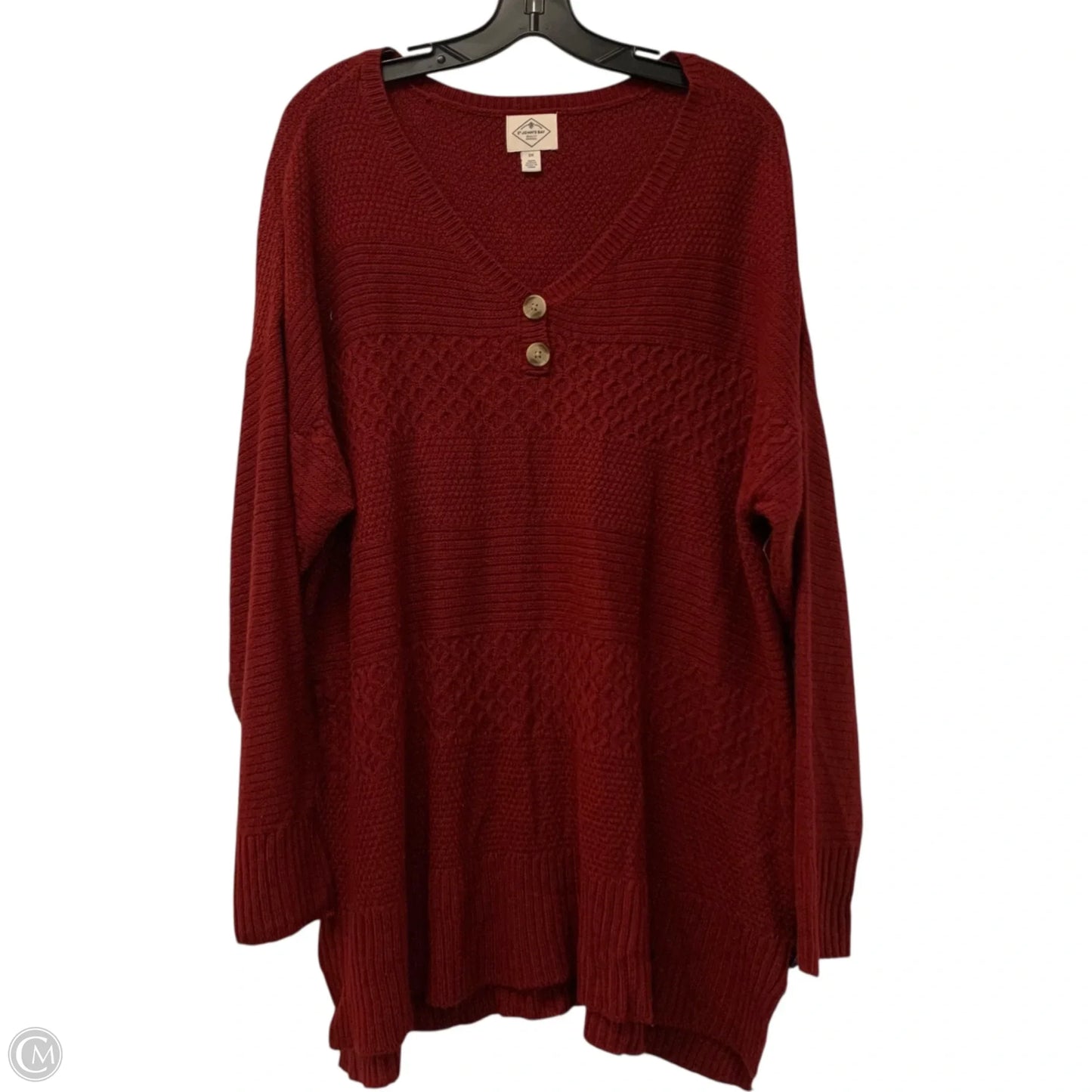 Sweater By St Johns Bay In Red, Size: 2x