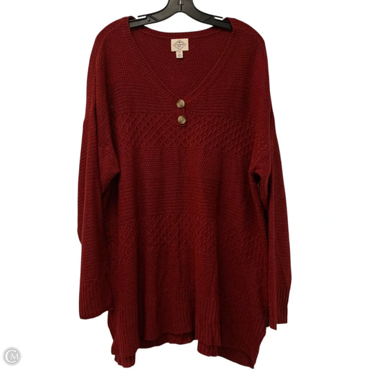 Sweater By St Johns Bay In Red, Size: 2x