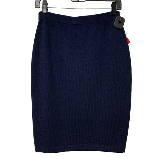 Skirt Luxury Designer By St John Collection In Navy, Size: S