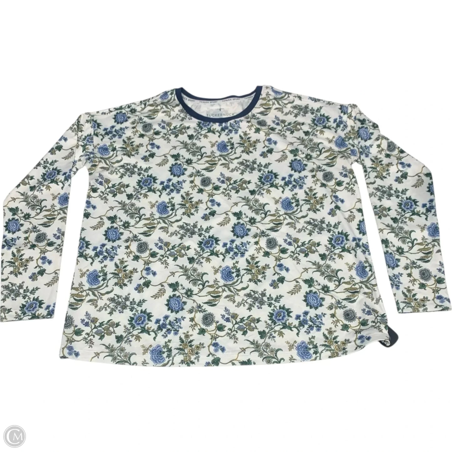 Athletic Top Long Sleeve Crewneck By Tuckernuck In Floral Print, Size: M