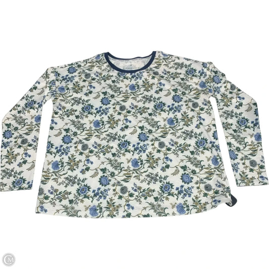 Athletic Top Long Sleeve Crewneck By Tuckernuck In Floral Print, Size: M