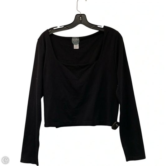 Top Long Sleeve Basic By Arula In Black, Size: 2x
