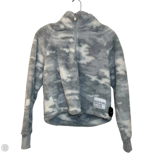 Sweatshirt Collar By Calvin Klein In Blue, Size: S