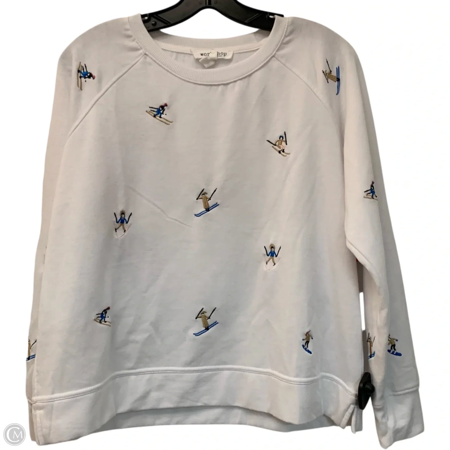 Sweatshirt Crewneck By Workshop In White, Size: M