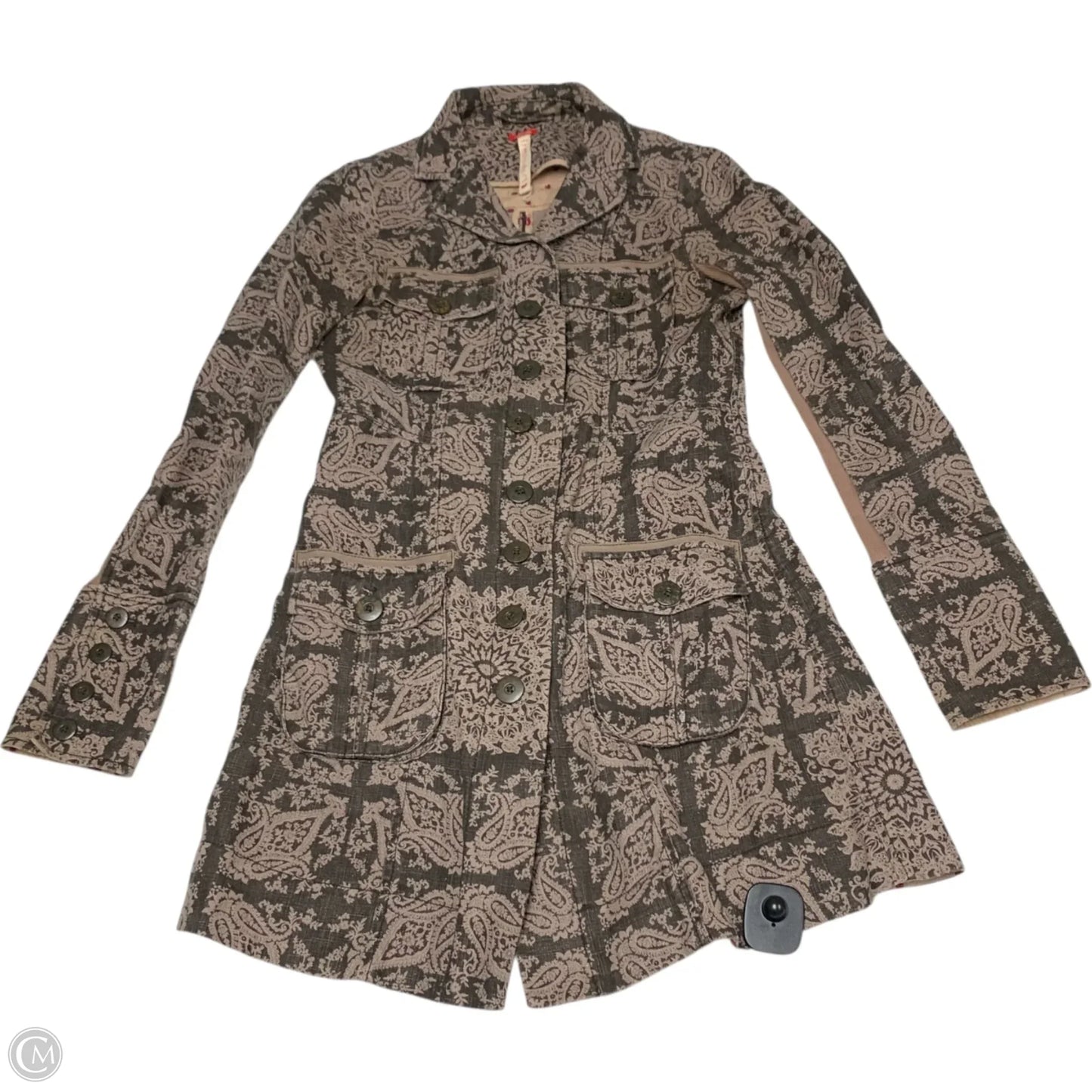 Coat Trench Coat By Free People In Brown, Size: Xs