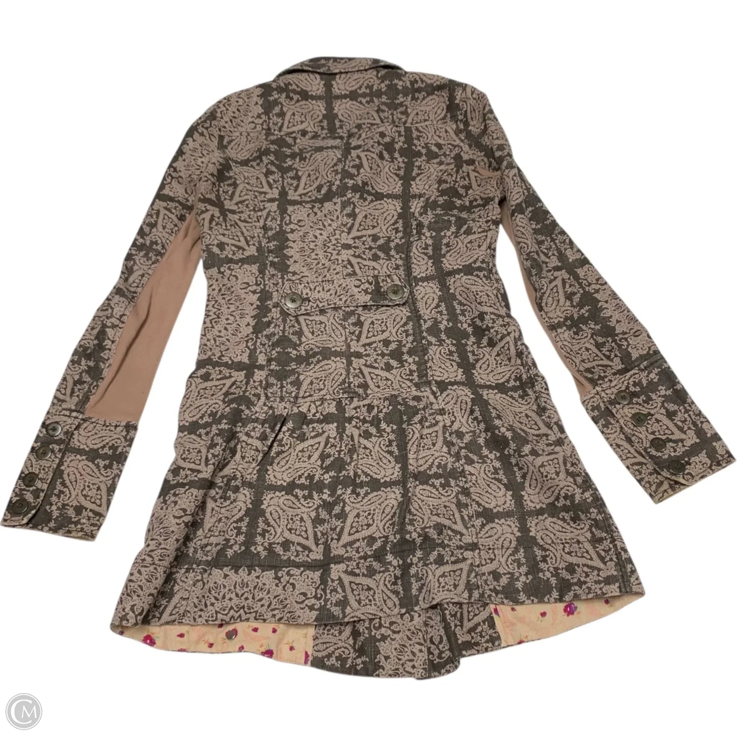 Coat Trench Coat By Free People In Brown, Size: Xs