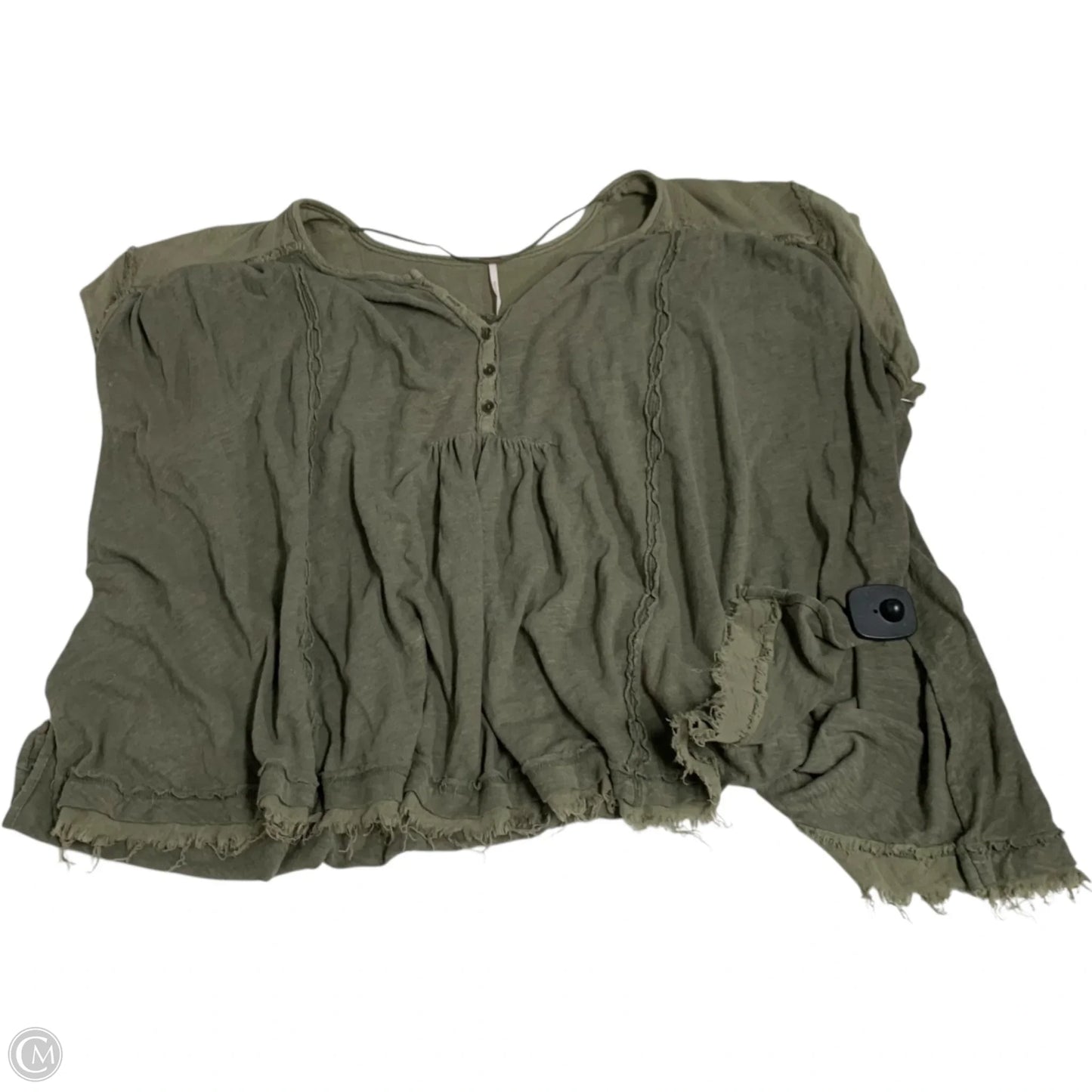 Top Short Sleeve By Free People In Green, Size: S