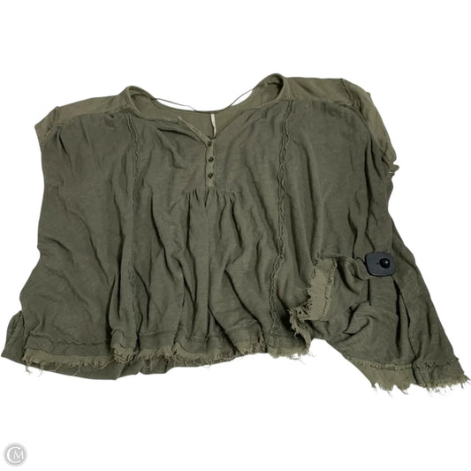 Top Short Sleeve By Free People In Green, Size: S