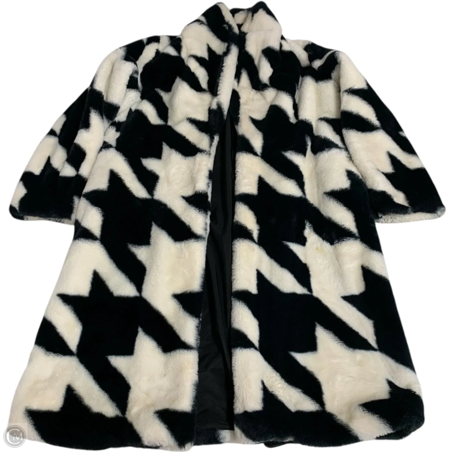 Coat Faux Fur & Sherpa By Target-designer In Blue & Cream, Size: Xxs