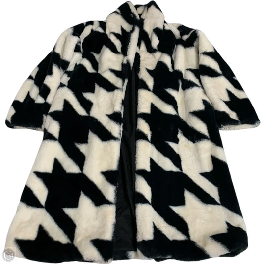 Coat Faux Fur & Sherpa By Target-designer In Blue & Cream, Size: Xxs