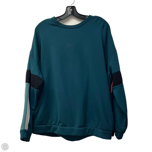 Athletic Sweatshirt Crewneck By Nike Apparel In Blue, Size: 1x