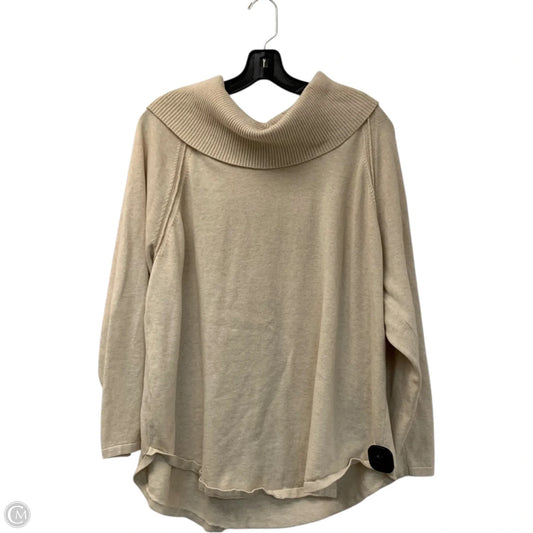 Top Long Sleeve By Jeanne Pierre In Cream, Size: 2x