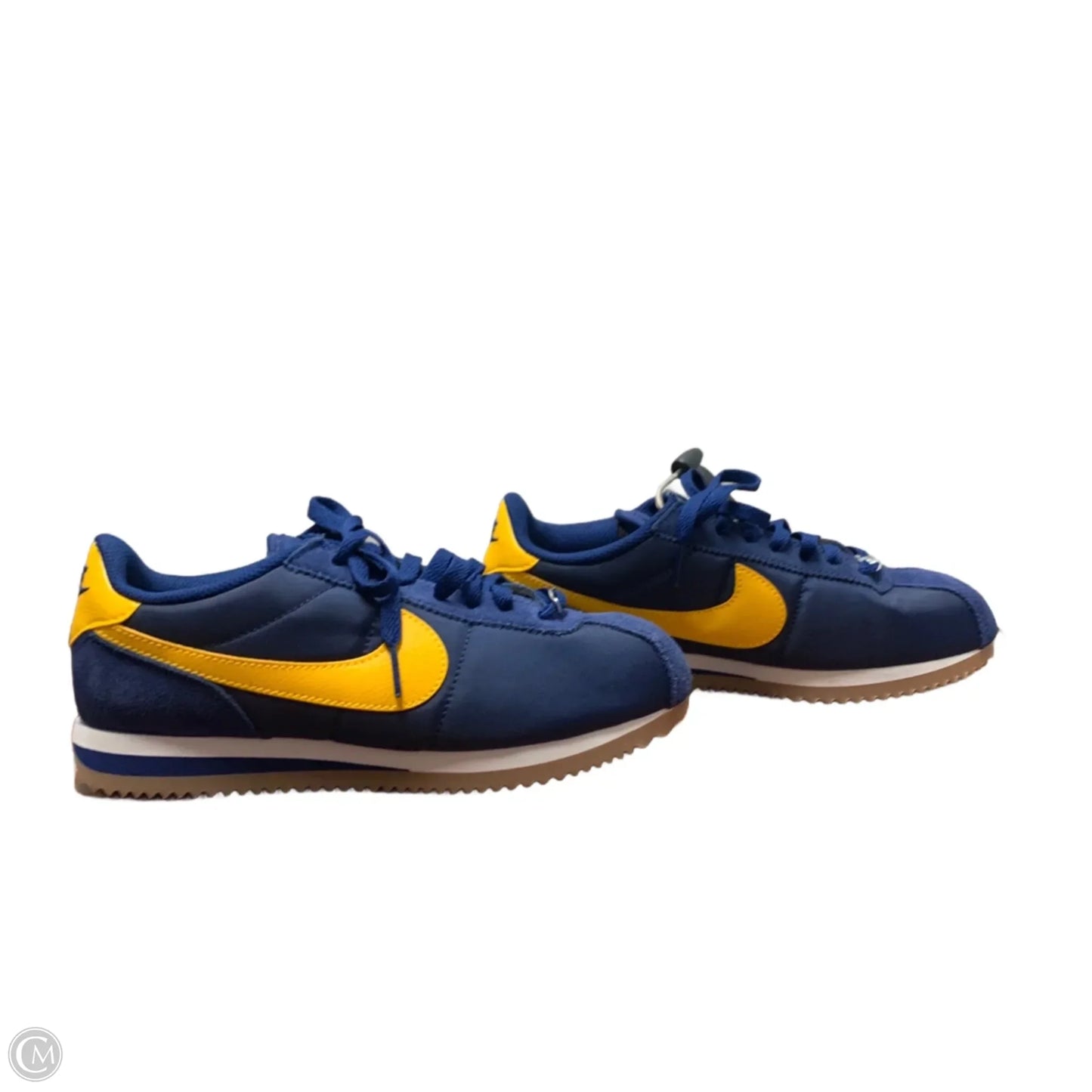 Shoes Sneakers By Nike In Blue & Yellow, Size: 7.5