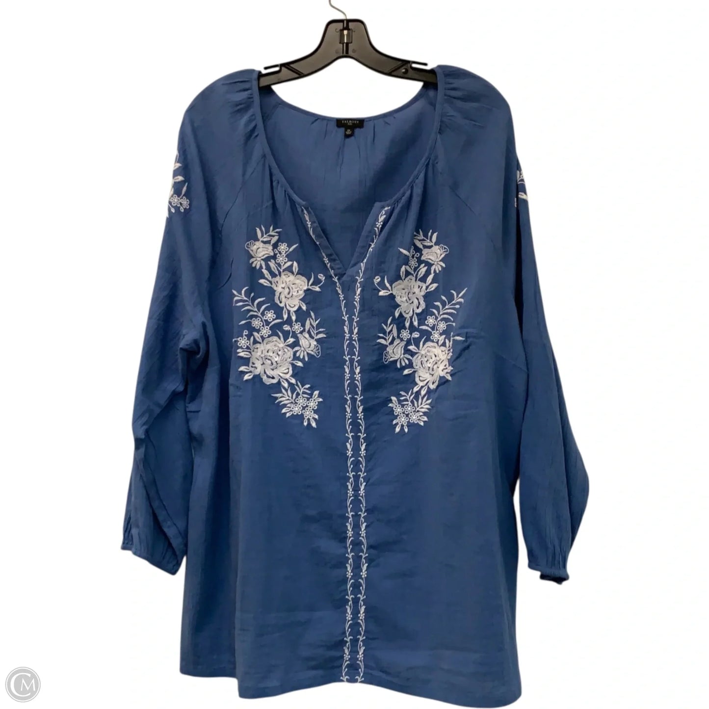 Top Long Sleeve By Talbots In Bronze, Size: 2x