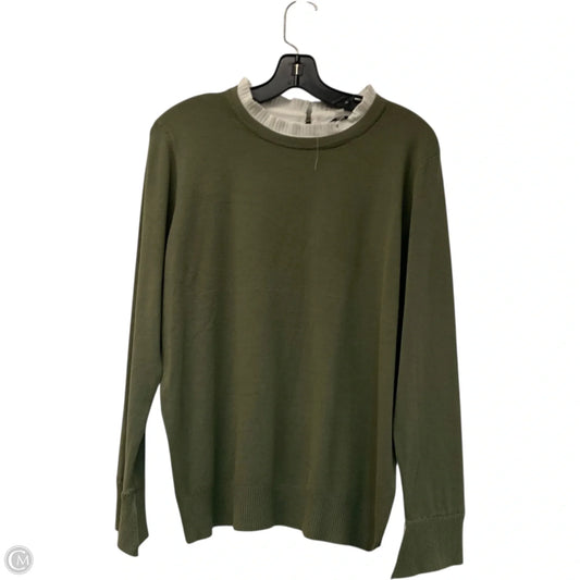 Top Long Sleeve By Sioni In Green, Size: Xl