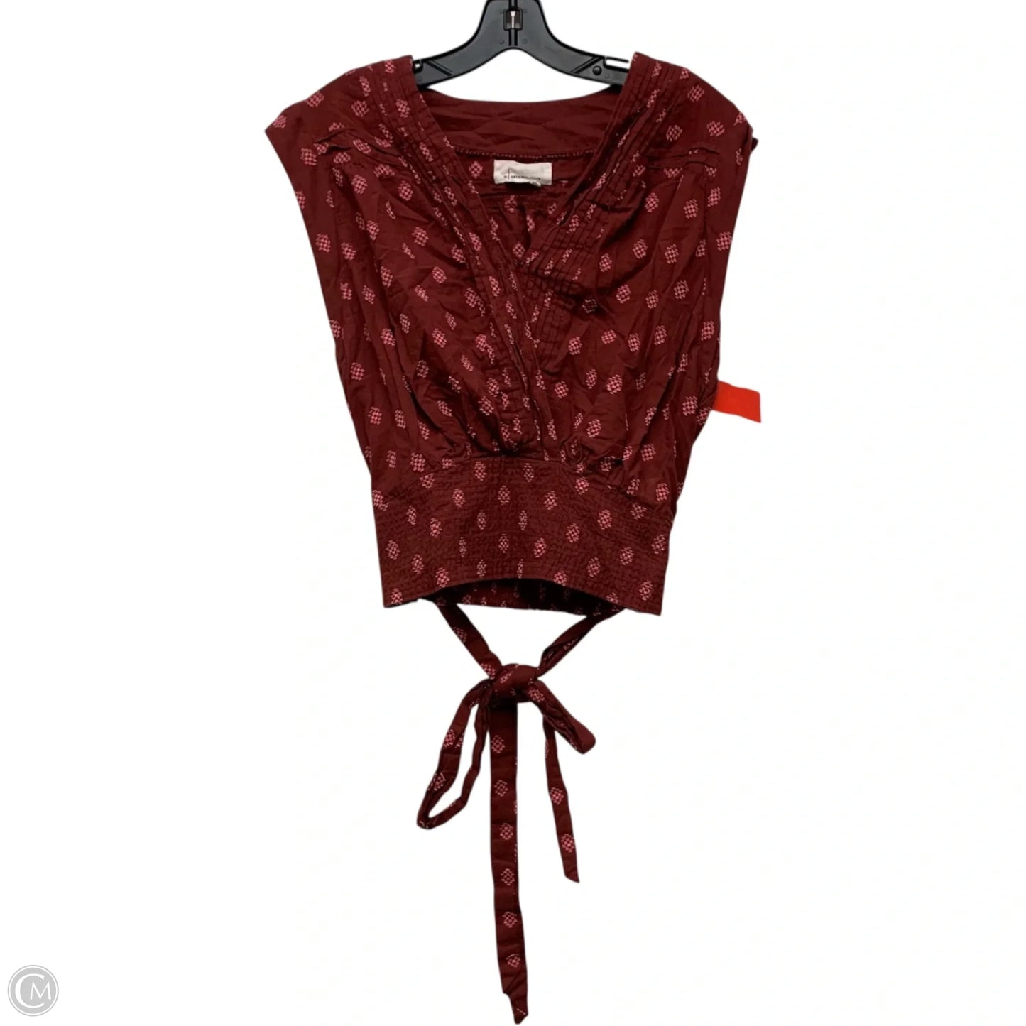 Top Sleeveless By Anthropologie In Red, Size: M