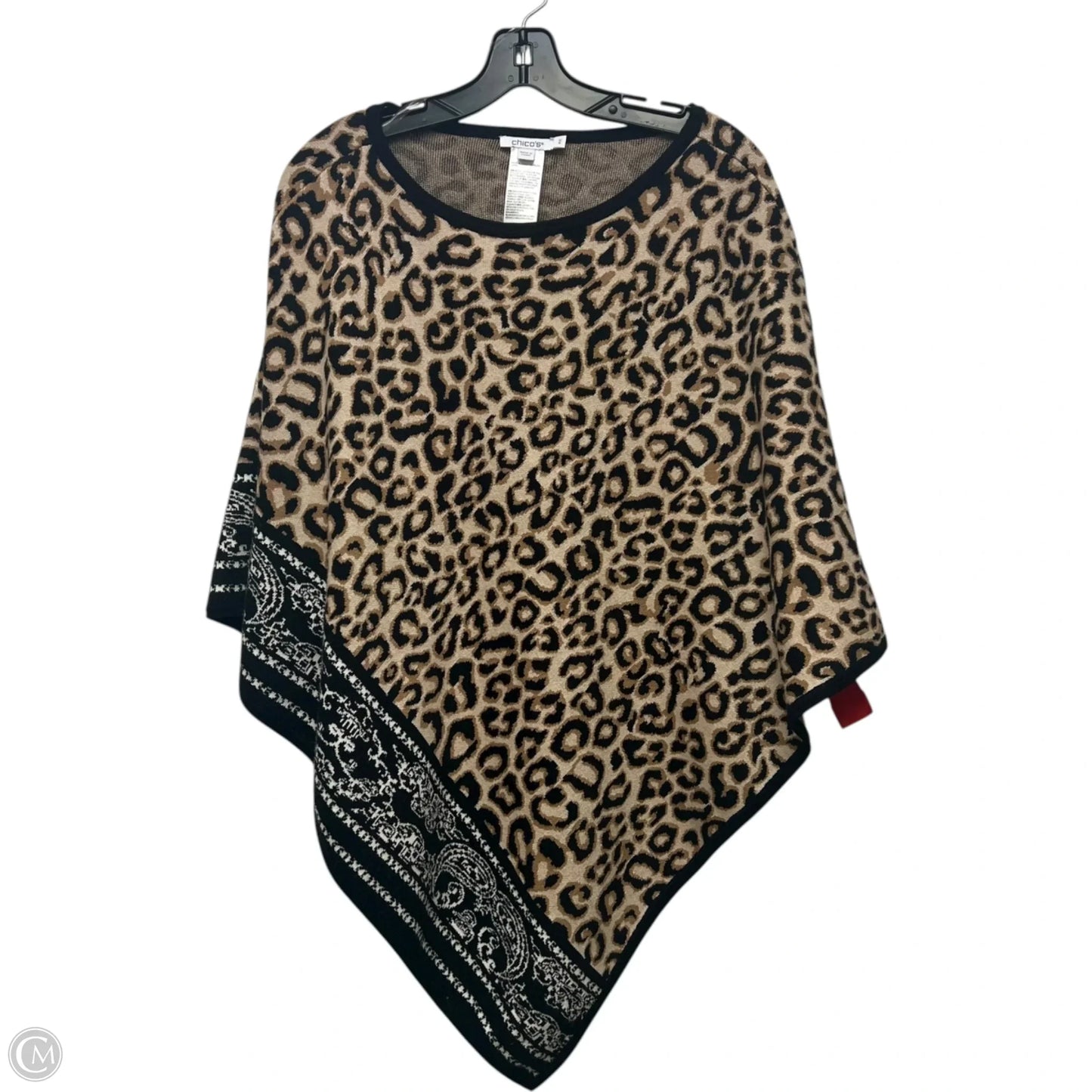 Poncho By Chicos In Animal Print, Size: S