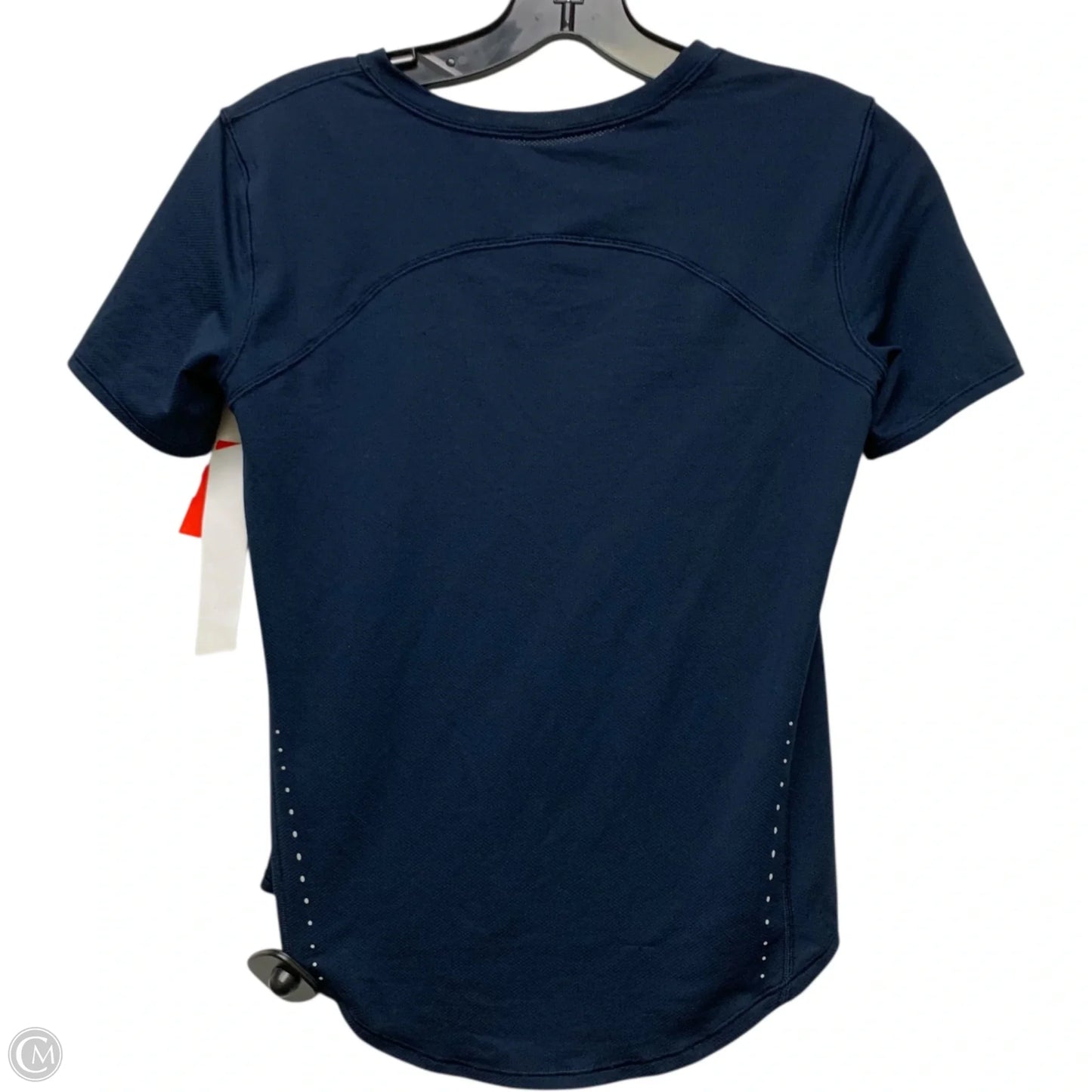 Athletic Top Short Sleeve By Lululemon In Navy, Size: S
