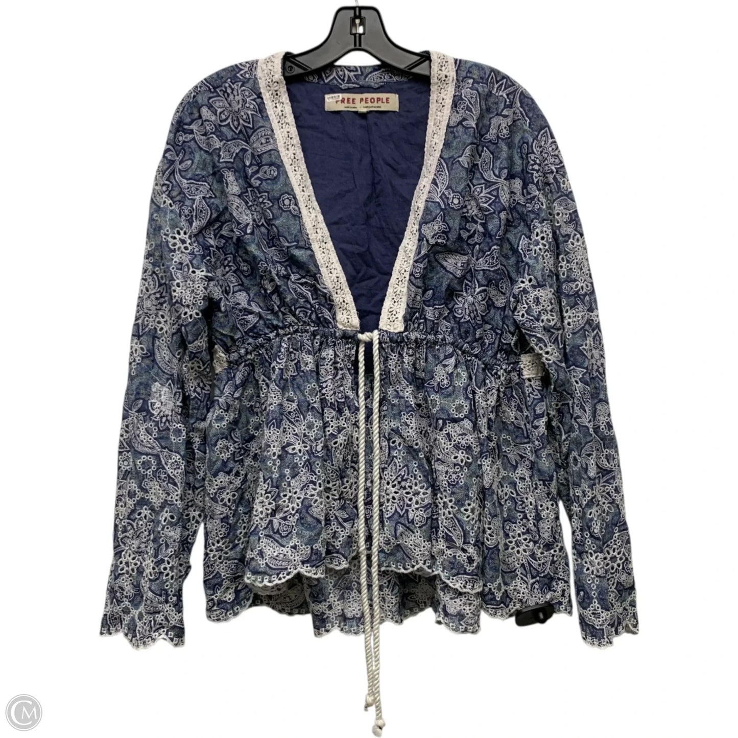 Cardigan By Free People In Blue, Size: M