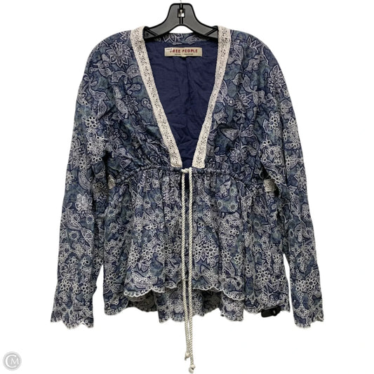 Cardigan By Free People In Blue, Size: M