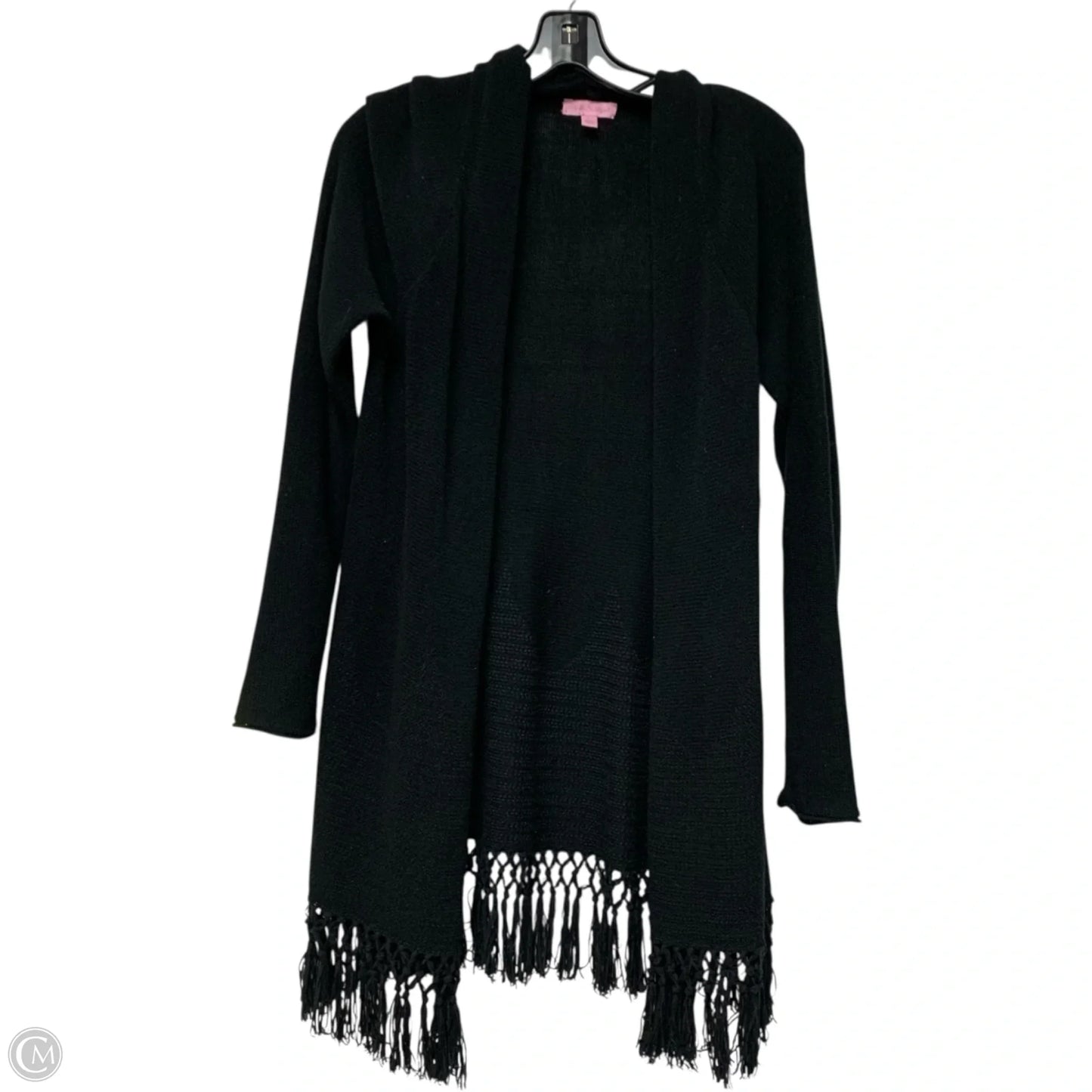 Sweater Cardigan Designer By Lilly Pulitzer In Black, Size: L