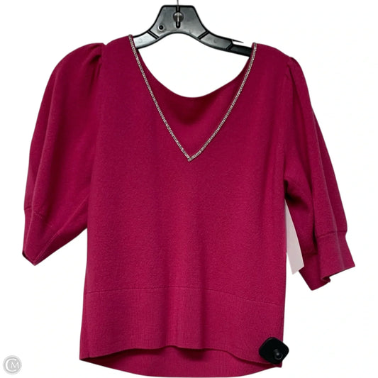 Top Short Sleeve Designer By Kate Spade In Pink, Size: M