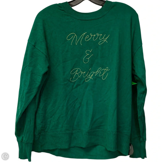 Sweater By Lane Bryant In Green, Size: 1x