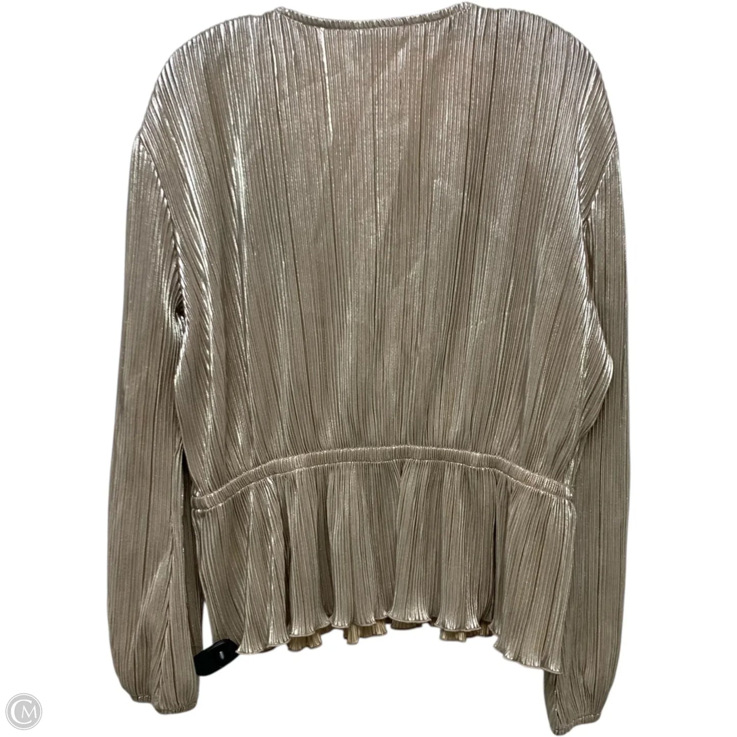 Top Long Sleeve By On 34th In Gold, Size: M
