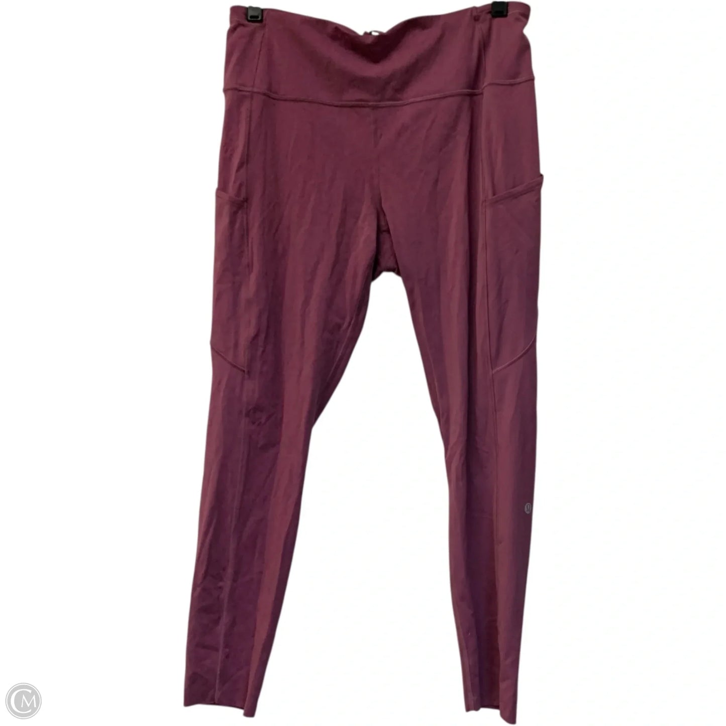 Athletic Leggings Capris By Lululemon In Purple, Size: L