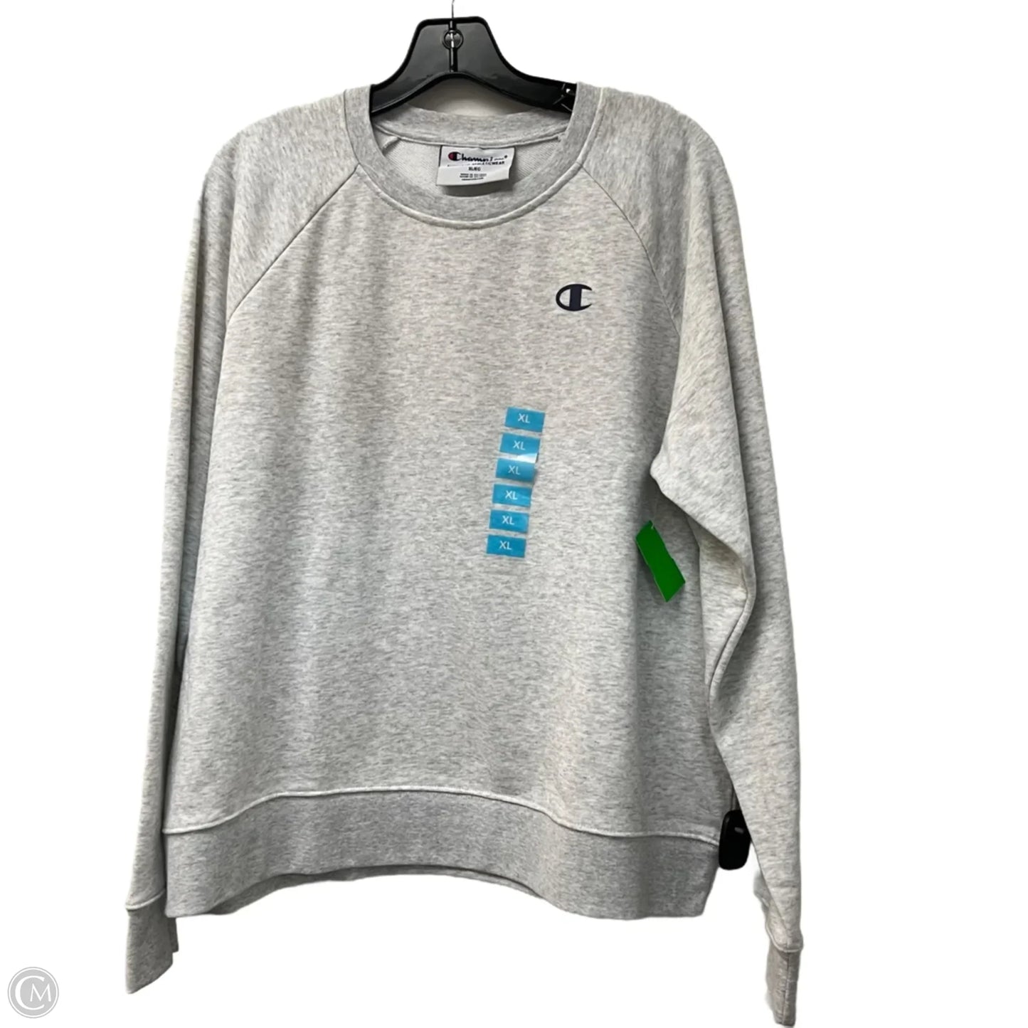 Athletic Sweatshirt Crewneck By Champion In Grey, Size: Xl