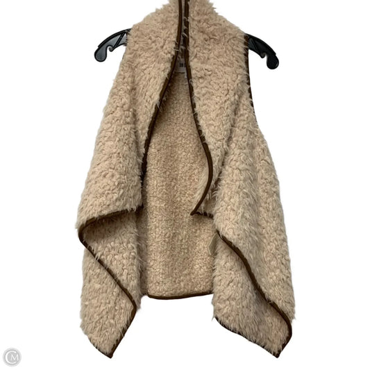Vest Faux Fur & Sherpa By Bb Dakota In Beige, Size: S