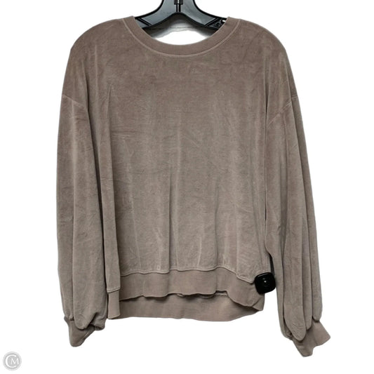 Sweatshirt Crewneck By Young Fabulous & Broke In Beige, Size: S