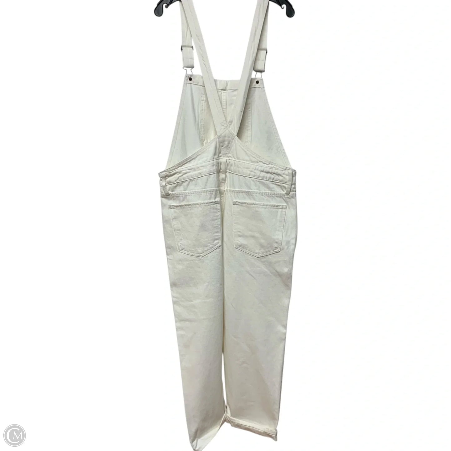 Overalls By Lucky Brand In White Denim, Size: Xl