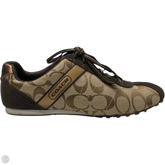 Shoes Designer By Coach In Brown, Size: 7.5